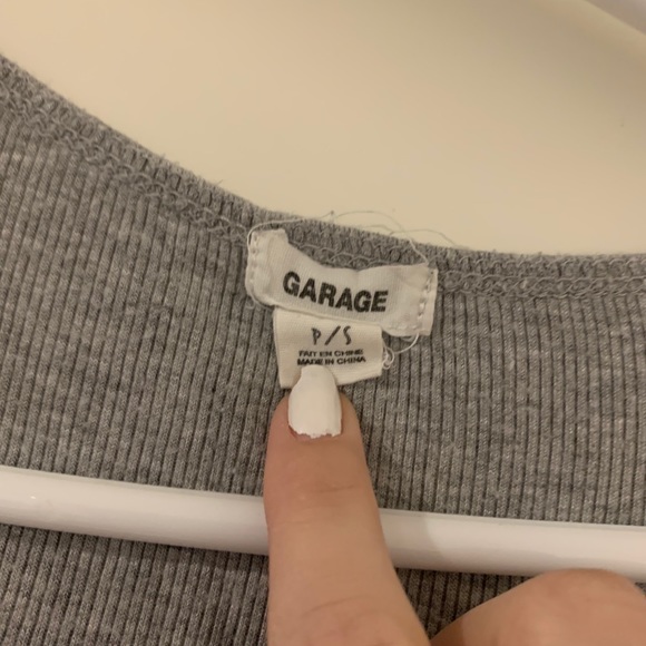 Garage Grey Longsleeve Bodysuit - Picture 3 of 4